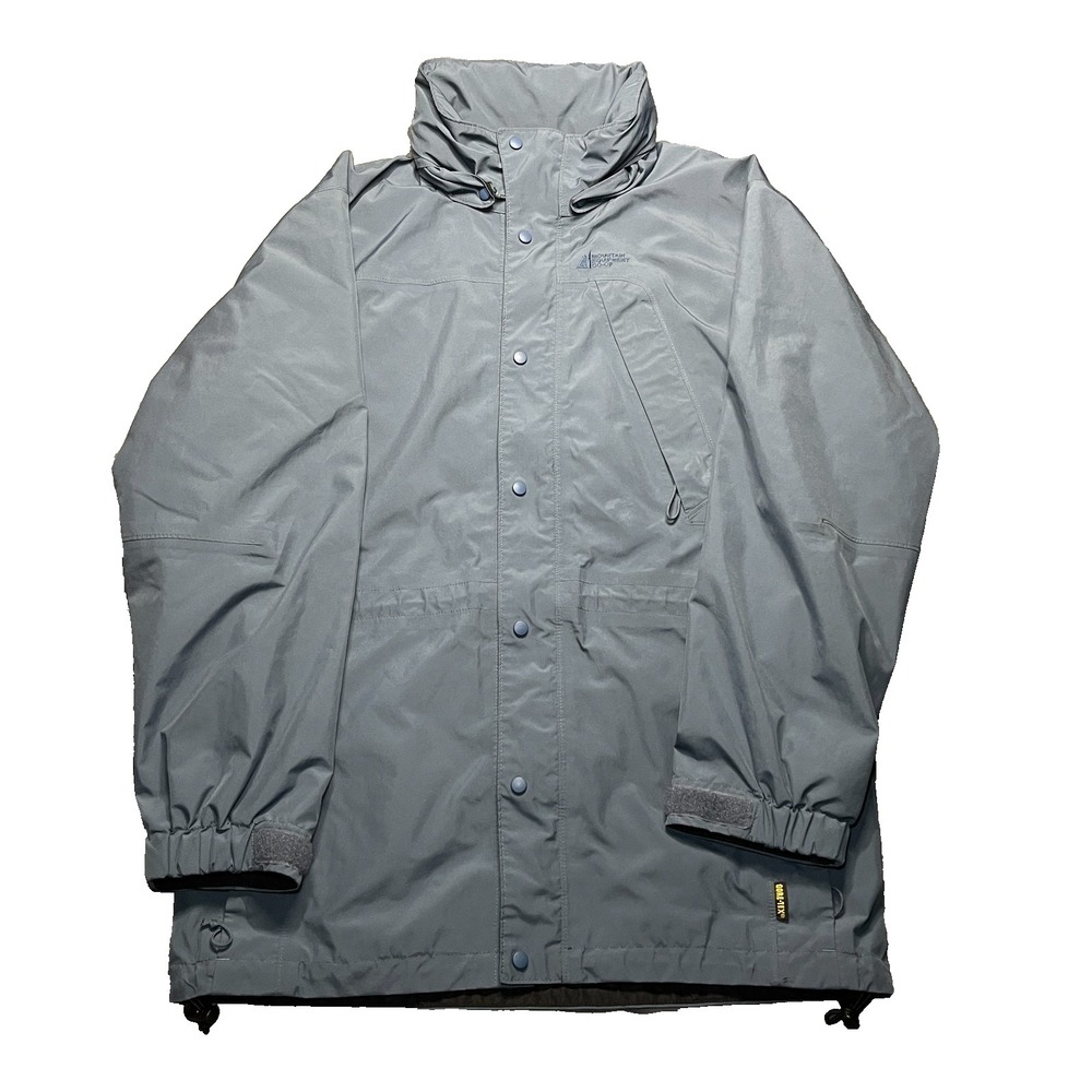 VINTAGE Mountain Equipment Gore-Tex Jacket Men's Small Blue Hooded 90s Gorpcore